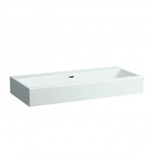 Laufen Living City Раковина 100х46х14 см, без отв., цвет: белый. 8.1843.7.000.109.1