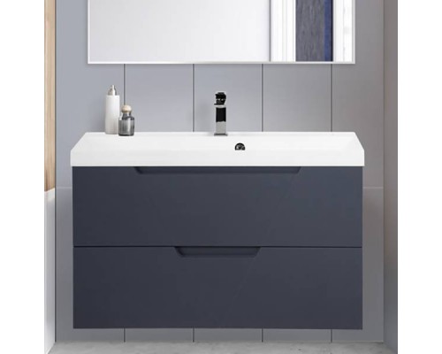 Тумба с раковиной BelBagno Vittoria 90 подвесная, grigio opaco, белая глянцевая раковина Тумба с раковиной BelBagno Vittoria 90 подвесная, grigio opaco, белая глянцевая раковина