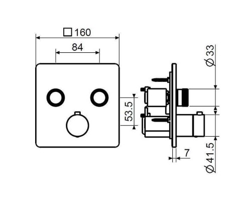 Plumberia Selection PSBOX Смеситель для душа, встраиваемый, на 2 выхода, цвет: хром. PSB2902CR Plumberia Selection PSBOX Смеситель для душа, встраиваемый, на 2 выхода, цвет: хром. PSB2902CR