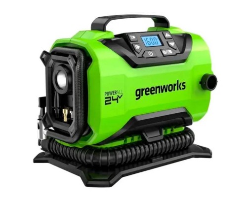 Компрессор аккумуляторный Greenworks ACG301 24В (без АКБ и ЗУ) Компрессор аккумуляторный Greenworks ACG301 24В (без АКБ и ЗУ)