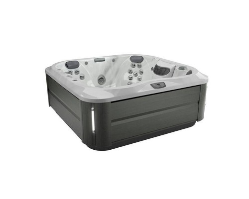 Jacuzzi J335 Минибассейн 214х214х94см, ClearRay PRO3TECT + Ozone, подсветка, аудио, нагрев 3kw, панель Smoked Ebony, цвет акрила: Platinum. ZP12ZY0EW40
