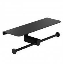 Gessi Rilievo Двойной держатель туалетной бумаги, цвет: Black XL. 59450#299
