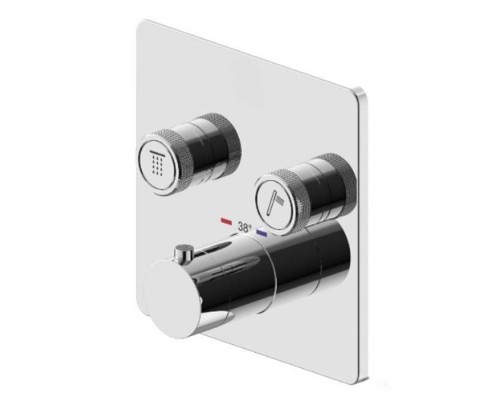 Plumberia Selection PSBOX Смеситель для душа, встраиваемый, на 2 выхода, цвет: хром. PSB2902CR Plumberia Selection PSBOX Смеситель для душа, встраиваемый, на 2 выхода, цвет: хром. PSB2902CR