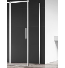 AQM4804 Боковая панель 900х1950 мм, стекло 8 мм, прозрачное, EasyClean, цвет профиля Хром AQM4804