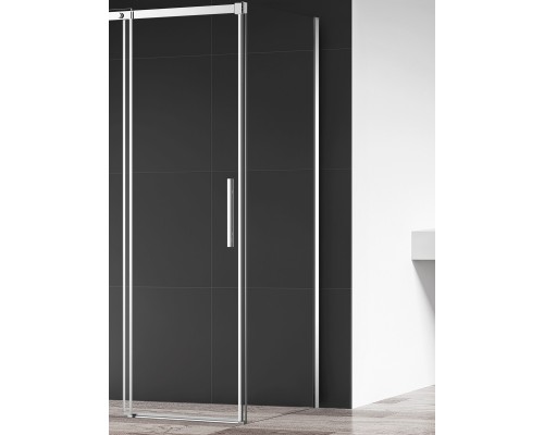 AQM4804 Боковая панель 900х1950 мм, стекло 8 мм, прозрачное, EasyClean, цвет профиля Хром AQM4804