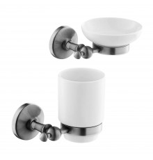 Набор Стакан Art Max Antic AM-E-2668AL + Мыльница AM-E-2699AL