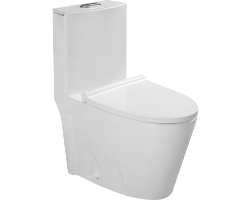 Унитаз-моноблок SantiLine SL-5012 с микролифтом Унитаз-моноблок SantiLine SL-5012 с микролифтом