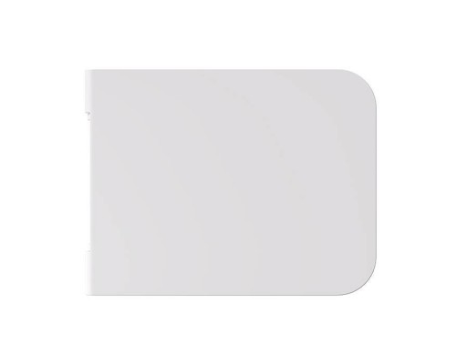 Alice Hide Сиденье с крышкой для унитаза Square, тонкое, с микролифтом, цвет: белый матовый/хром. MC3109SQS