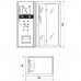 Jacuzzi Frame 120 HAMMAM TOP Душевая кабина 120x80xh224 см, угловая, аудио, термостат, цвет: белый/хром
