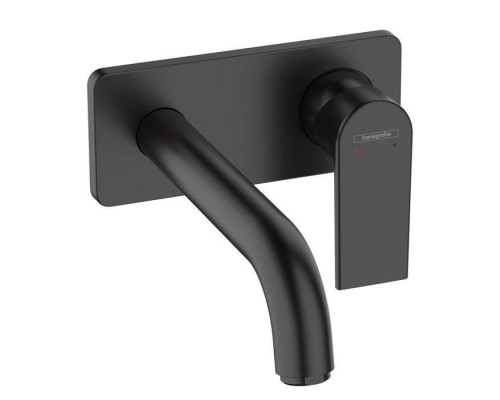 Hansgrohe Vernis Shap Смеситель для раковины, настенный, излив 204 мм, внешняя часть, цвет: матовый черный . 71578670 Hansgrohe Vernis Shap Смеситель для раковины, настенный, излив 204 мм, внешняя часть, цвет: матовый черный . 71578670