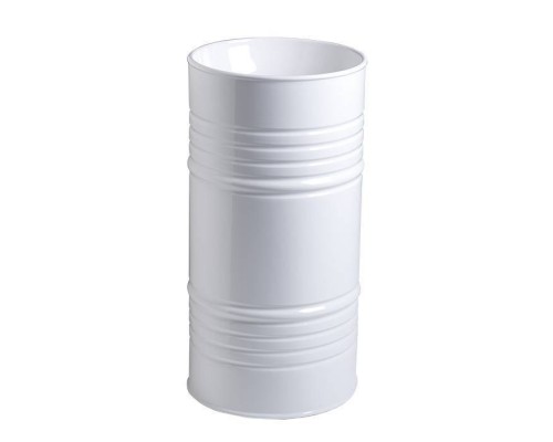 Kerasan Artwork Barrel Раковина 45х90 см, без отв., напольная, слив в пол, в комплекте сифон, цвет: белый. 4742K01 Kerasan Artwork Barrel Раковина 45х90 см, без отв., напольная, слив в пол, в комплекте сифон, цвет: белый. 4742K01