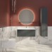 TW Shape подвесной пенал 170х32х35см, 2 двери петли справа, 3 стеклянные полочки, 1 несъемная, цвет: серый матовый RAL7016. SHAP170 Grey DX