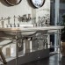 Kerasan Waldorf Консоль 150х55см с раковиной на 3 отв, напольная, цвет: консоли: cromo . 4143K1bi/cr*1, 9195K1cr
