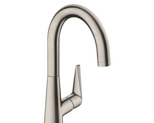 Hansgrohe Talis M51 Смеситель для кухни, на 1 отв однорычажный, поворотный излив 174мм, 1jet, h215мм, цвет: нержавейка. 72814800 Hansgrohe Talis M51 Смеситель для кухни, на 1 отв однорычажный, поворотный излив 174мм, 1jet, h215мм, цвет: нержавейка. 72814800