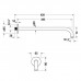 Duravit Shower Кронштейн для душа 41см., настенный, цвет: хром. UV0670028010