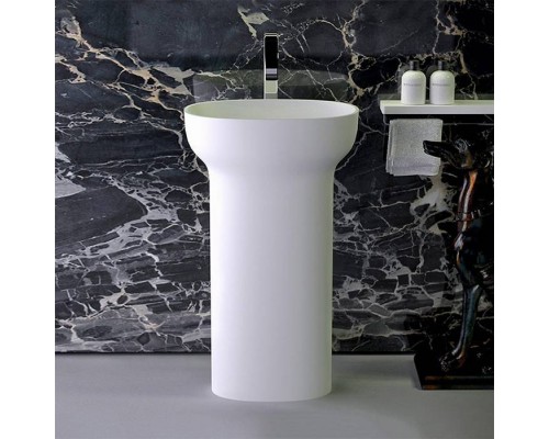 KNIEF Prime Раковина 53х35х90 см, без отв., с выходом в стену, цвет: белый матовый. 0600-012-01WA