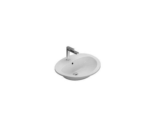Globo Lavabi d'arredamento Раковина 56х48.5х20см., встраиваемая, 1 отв., с переливом, цвет: белый. VA017.BI*1 Globo Lavabi d'arredamento Раковина 56х48.5х20см., встраиваемая, 1 отв., с переливом, цвет: белый. VA017.BI*1