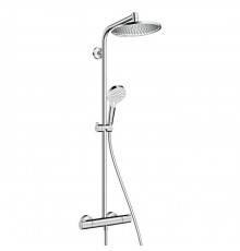 Hansgrohe Crometta S Душевой комплект: смеситель термостатический, верхний душ, ручной душ, штанга для душа, цвет: хром. 27268000
