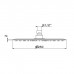 Newform X-STEEL 316 Верхний душ, 25см., без кронштейна, G1/2 , цвет: PVD Brushed copper bronze. 29392X.59.067