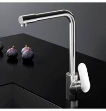 F8005711 Смеситель для кухни с каналом для питьевой воды, L-излив, сатин