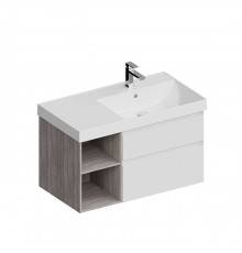 Kerama Marazzi Cubo Тумба подвесная 90см, правая, цвет: белый матовый. CUB.90Rh\WHT.M