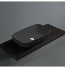 Simas Baden Baden Раковина накладная 60х38 см, без отв. для смесителя, цвет: nero matt. BB11 nero matt