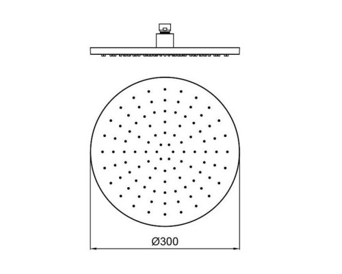 Almar Round Верхний душ круглый, 30см, латунь, цвет: High Brass Brushed PVD. E044040.HB Almar Round Верхний душ круглый, 30см, латунь, цвет: High Brass Brushed PVD. E044040.HB