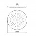 Almar Round Верхний душ круглый, 30см, латунь, цвет: High Brass Brushed PVD. E044040.HB