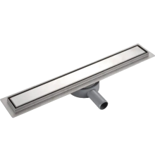 Душевой трап (лоток) Haiba HB94400 40 см, с решеткой и опорами, сатин