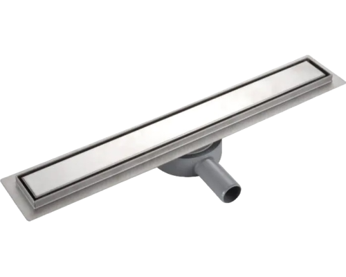 Душевой трап (лоток) Haiba HB94400 40 см, с решеткой и опорами, сатин