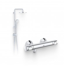 Душевой комплект Термостат Grohe Grohtherm 34793000 для душа + Стойка New Tempesta Rustic 27399002