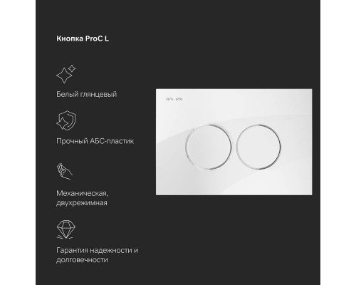 IS100101.741701 Инсталляция с подвесным унитазом FlashClean с сиденьем микролифт и клавишей IS100101.741701 Инсталляция с подвесным унитазом FlashClean с сиденьем микролифт и клавишей