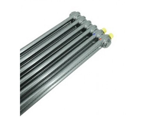 Стальной 3-х трубчатый радиатор Arbonia 3180, 8 секций, высота: 1800 мм, длина: 360 мм, цвет: AME (Anthrazit metallic), нижнее подключение № 69, размер подключения: 1/2, верхний встроенный термовентиль