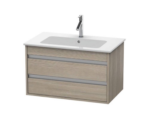 Duravit Ketho Тумба подвесная, 80x47.5х48см., с раковиной, с 2 выдв.ящиками, цвет: сосна серебристая. 2336830000,  KT642903131