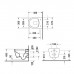 Duravit ME BY Starck Унитаз подвесной 48х37см., Compact Rimless, включая крепление Durafix, цвет: белый. 25300900001