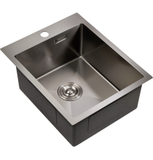 Мойка кухонная Milacio Steel Denia 41 MC.77469 сталь воронёная