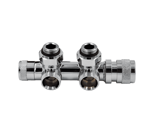 Узел нижнего подключения терм. Primoclima ArmatureLunarугловой левый 1/2 х3/4 Е, цвет хром PCART888AC