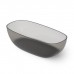Dea Design Modern Ванна 180х85х54см., отдельностоящая, Glasstek, прозрачная смола, цвет: Smoky Black R4. DD8666 1800 R4