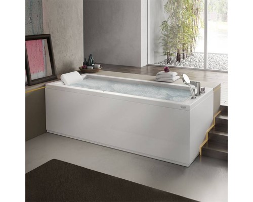 JACUZZI ENERGY Ванна с г/м 180x80x57см, без панели , смеситель, кит (форсунки, водозаборник,слив), SX, цвет белый. 9440A19A,  ENE30121300