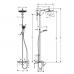 Hansgrohe Crometta Showerpipe S 240 SHP: термостат для ванны + стойка с верхним душем 240мм + ручной душ со шлангом 160мм, цвет: хром. 27320000