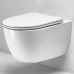 Simas Trevi Унитаз 56х37см., подвесной, безободковый, цвет: белый. F85, TRV18bi