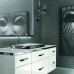 VITAGE milldue edition HILTON Комплект мебели с базой, раковиной DIAMOND, зеркалом DIAMOND, 162см, ручки хром, подвесной, Цвет: bianco-41, платина, сталь. 3360.STEEL, 4054.162.41.98, 3046.41.98, 3054.41.98, 3290.41.SX, 9876.PLATINO (С МЕБЕЛЬЮ), 3290