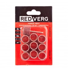 Набор лент шлифовальных REDVERG (10шт+держатель) (830501)