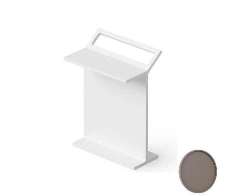 Dea Design Accessories Столик с полотенцедержателем 50x32x70см., напольный, Solid Surface, цвет: grey brown. DD3004 500 6