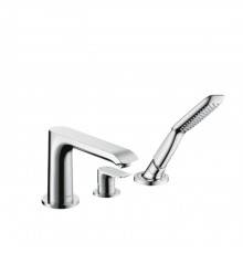 Hansgrohe Metris Смеситель на борт ванны, однорычажный, на 3 отв., цвет: хром. 31190000
