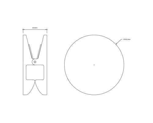 Decor Walther Pinch R/L Крючок/зажим, цвет: золото матовое. 0907582
