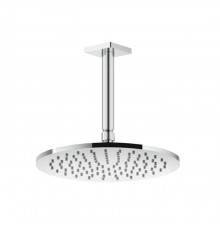Gessi Rilievo Потолочная душевая головка шарнирная на 1/2, Oslash;250мм, длина изгот. под заказ (105 - 1855мм), цвет: хром. 59150#031