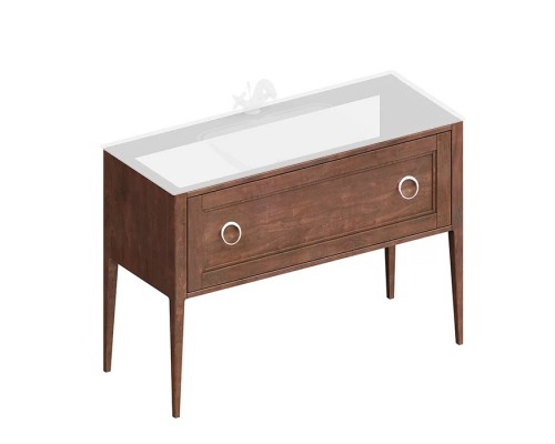 Kerama Marazzi Plaza Classic Тумба напольная 120см, 1 ящик, цвет: орех матовый. PL.CN.120.1\NUT.M