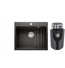 Комплект Мойка Blanco Etagon 6 черная + Измельчитель KUCHENSTERN Muhle 353MU35