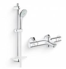 Душевой комплект Термостат Grohe Grohtherm 800 34576000 для ванны с душем + Гарнитур Euphoria 110 Massage 27231001